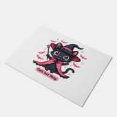 ピンク色のゴシック風の子猫 – 甘いがビーウィッチオーバーズ ドアマット (アングル)