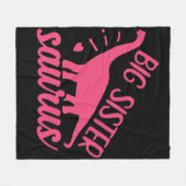 ピンク色のシスター・サウルス フリースブランケット (正面(横))