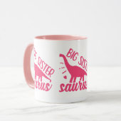 ピンク色のシスター・サウルス マグカップ (正面左)