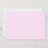 ピンク色のスクールバスホイール(写真付き) 招待状 (裏面)