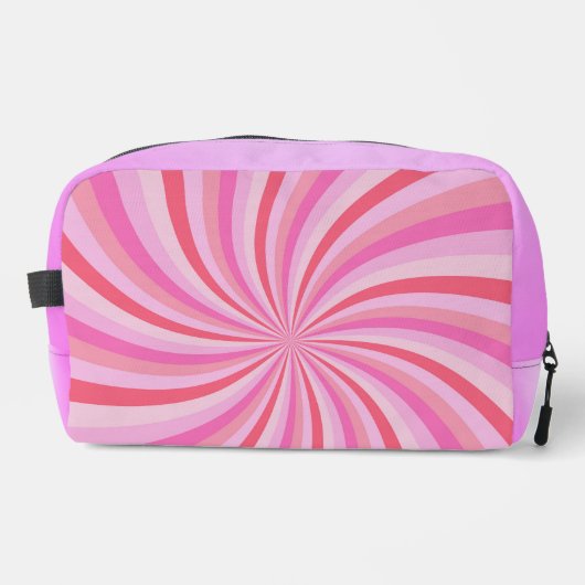 ピンク色のスターバスト渦巻き ドップキット (正面)