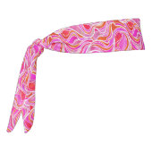 ピンク色のステンドグラス抽象芸術 タイヘッドバンド (回転270)