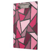 ピンク色のステンドグラス模様の色合い クリップボード (左)