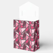 ピンク色のステンドグラス模様の色合い フェイバーボックス (オープン)