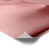 ピンク色のスーツを着てネクタイ姿のかわいい猫男 ポスター (角)