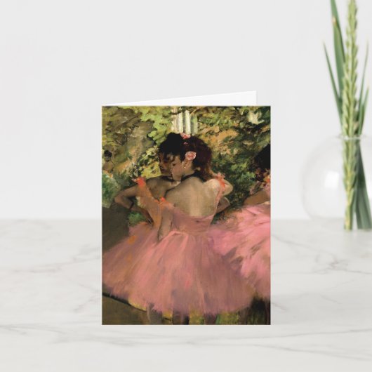 ピンク色のダンサー カード (正面)