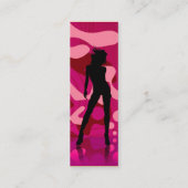 ピンク色のダンサー スキニー名刺 (裏面)