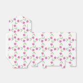 ピンク色のチューリップ模様 フェイバーボックス (折り畳みなし)