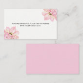 ピンク色のチューリップ結婚のエンクロージャカード エンクロージャーカード (正面/裏面)