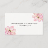 ピンク色のチューリップ結婚のエンクロージャカード エンクロージャーカード (正面)