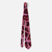 ピンク色のチーズプリント ネクタイ (裏面)