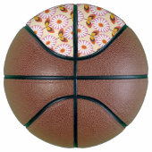 ピンク色のデイジー畑 バスケットボール (右)