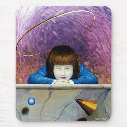 ピンク色のトンネル マウスパッド (正面)