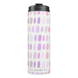 ピンク色のドット柄かわいいフェミニン可愛い タンブラー