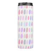 ピンク色のドット柄かわいいフェミニン可愛い タンブラー (裏面)