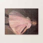 ピンク色のドレスを着た少女ダンサー ジグソーパズル (横)