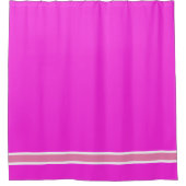 ピンク色のネオン電気ファシストライプア シャワーカーテン (正面)