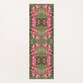 ピンク色のハナミズキ絵画の花の抽象芸術 ヨガマット (正面)