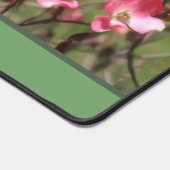 ピンク色のハナミズキ絵画の花パーソナライズされた咲き デスクマット (コーナー)