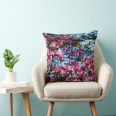 ピンク色のハナミズキ クッション (椅子)