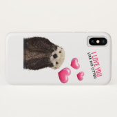 ピンク色のハートが大好き Case-Mate iPhoneケース (裏面(横))