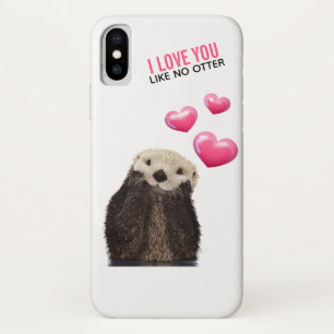 ピンク色のハートが大好き iPhone X ケース