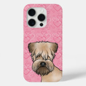 ピンク色のハートにソフトコートのホイアテンテリアの頭 Case-Mate iPhoneケース (裏面)