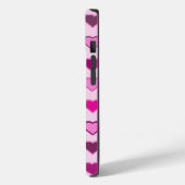 ピンク色のハート行の濃淡 Case-Mate iPhoneケース (裏面 / 左)