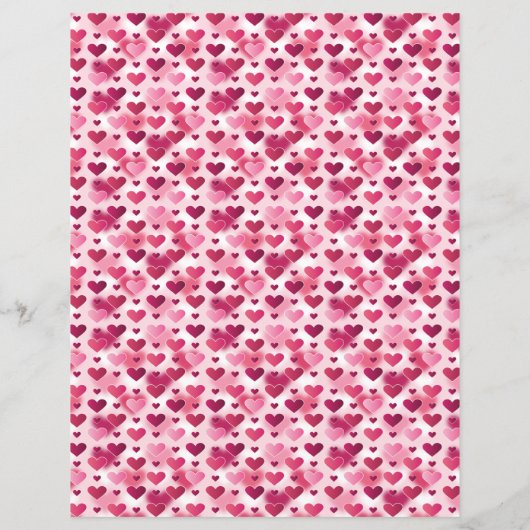 ピンク色のハート (裏面)