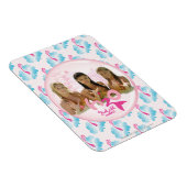 ピンク色のバブルのグループ マグネット (右側)