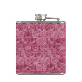 ピンク色のバブルラップパターン フラスク (裏面)