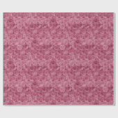 ピンク色のバブルラップパターン ラッピングペーパー (フラット)