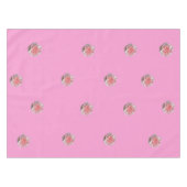 ピンク色のバラがピンク テーブルクロス (正面(横))