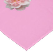 ピンク色のバラがピンク テーブルクロス (アングル)