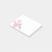 ピンク色のバラの花がアートポストit notes ポストイット (アングル)