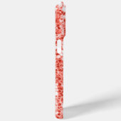 ピンク色のバラ色の濃いサンゴグリッターの輝きらきら光るき Case-Mate iPhoneケース (裏面 / 右)