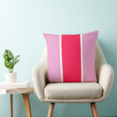 ピンク色のバラ赤と白、線 クッション (椅子)