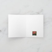 ピンク色のバラ カード (内部)