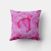 ピンク色のバラ クッション (裏面)