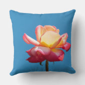 ピンク色のバラ クッション (裏面)