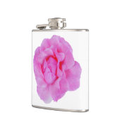 ピンク色のバラ フラスク (左)