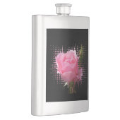 ピンク色のバラ フラスク (右)