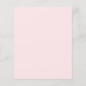 ピンク色のバラ |ベビーシャワー招待状 (裏面)