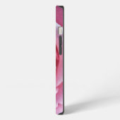 ピンク色のバラ iPhoneケース (左側面)