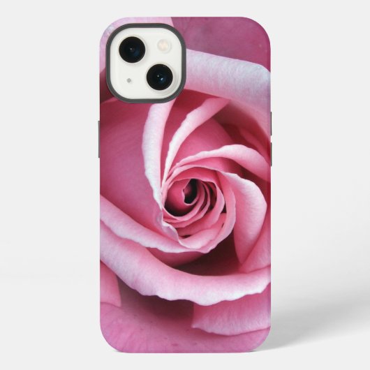 ピンク色のバラ iPhoneケース (裏面)