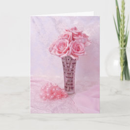 ピンク色のバラIII シーズンカード