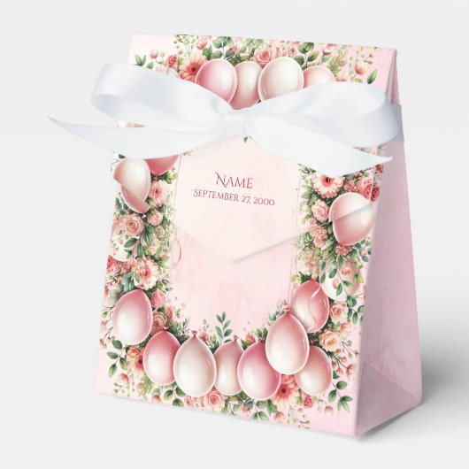 ピンク色のバルーンの優先ボックス フェイバーボックス (正面サイド)