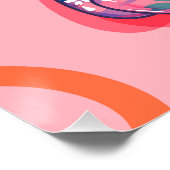 ピンク色のバルーンドッグ ポスター (コーナー)