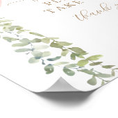 ピンク色のバルーンベイビーシャワーを一服する ポスター (角)