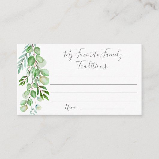 ピンク色のバルーン赤ちゃんシャワー家族の伝統 エンクロージャーカード (正面)